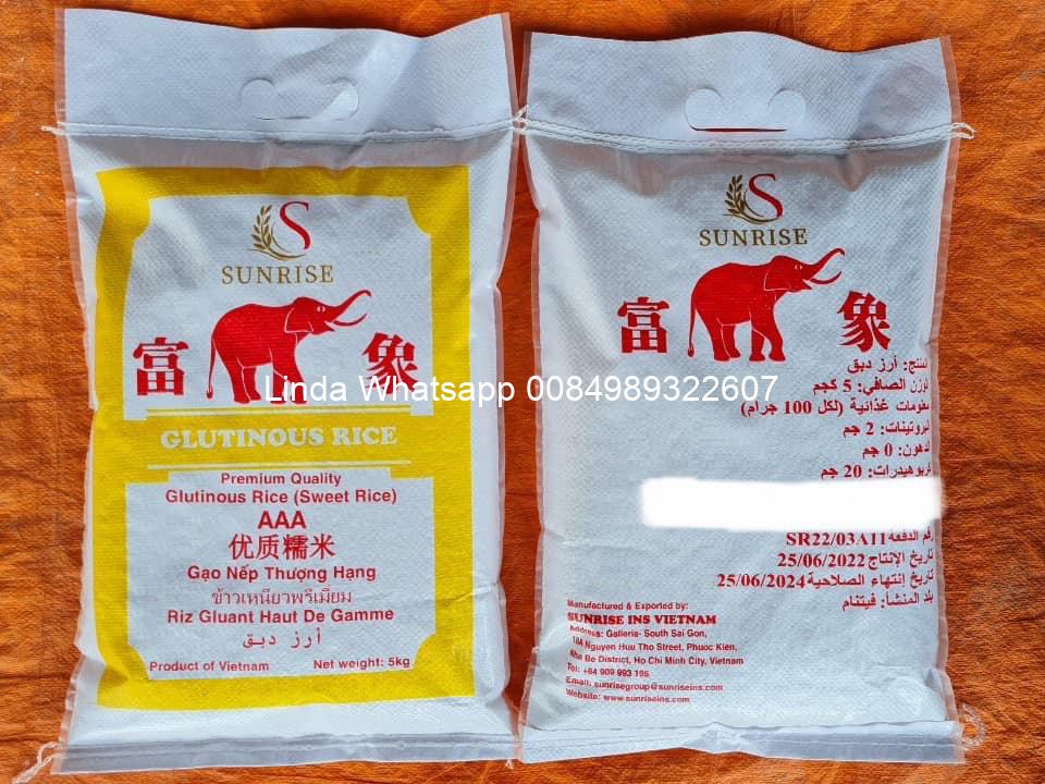 glutinous-rice packing 5kg pp bag