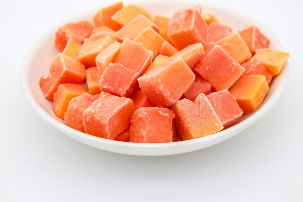 Frozen Papaya cube